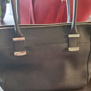 Calvin Klein Black leather purse